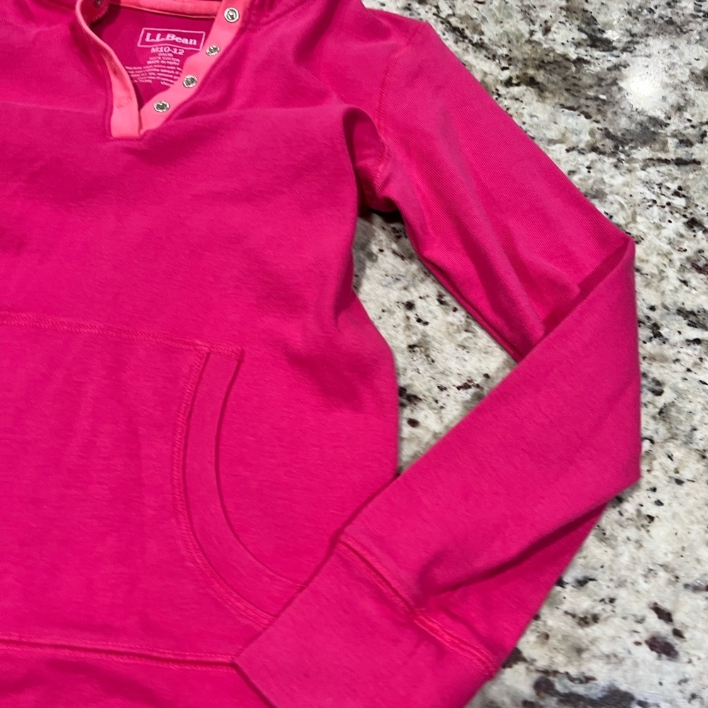 L.L. Bean Pink Pullover Hoodie - Picture 5 of 5
